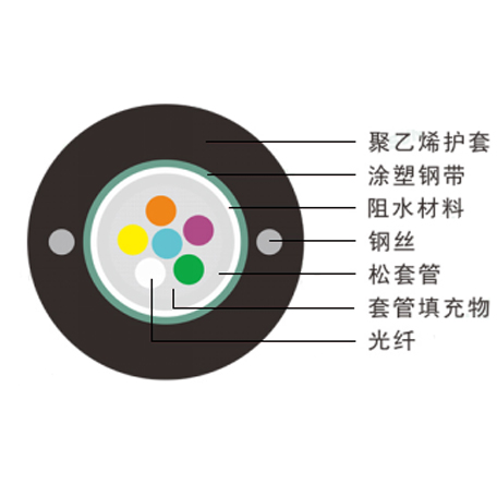 中心束管式轻铠装光缆（GYXTW）