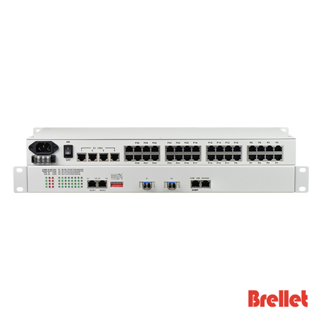 30Voice+4E1 PCM Fiber Optic Multiplexer